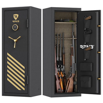 RPNB Large Biometric Gun Safe for Pistols and Rifles RPFS14 RPNB Black  - USASafeAndVault