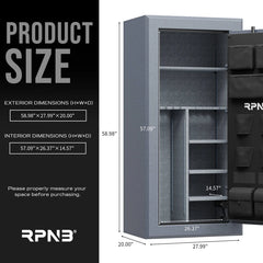 RPNB RPFS30 Gun Safe for Pistols and Rifles, 30 guns, biometric RPNB   - USASafeAndVault