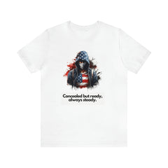 Designer T Shirts - Concealed Carry Theme - Unisex Jersey Short Sleeve Tee Gift Printify White S - USASafeAndVault