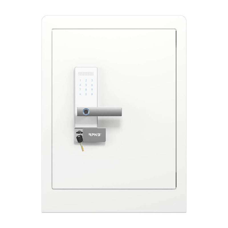 RPNB Fingerprint Home Safe - White - RPHS60W RPNB White - USASafeAndVault