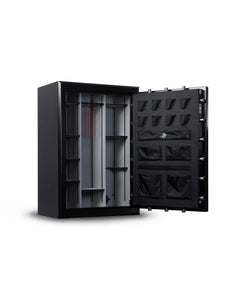 Open Winchester Legacy 62 Safe by Winchester Safe, featuring shelves and an interior door organizer on a white background, providing fire protection for your valuables.