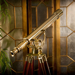 Barska 18x 50mm Anchormaster Classic Brass Telescope AA10618 Barska   - USASafeAndVault