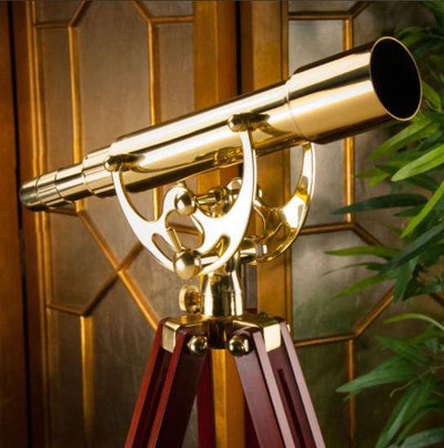 BARSKA 15-45x50mm Anchormaster Classic Brass Spyscope w/ Mahogany Tripod AA10616 Barska   - USASafeAndVault
