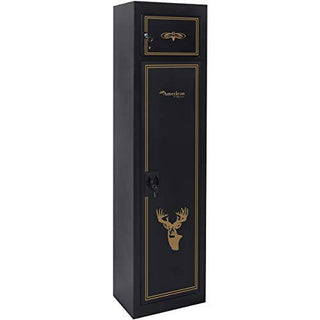 American Furniture Classics Model 906, 5 Gun Metal Security Cabinet