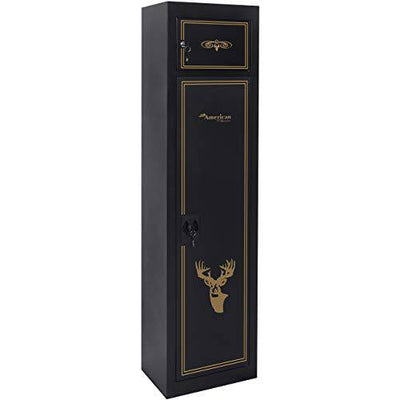 American Furniture Classics Model 906, 5 Gun Metal Security Cabinet American Furniture Classics   - USASafeAndVault