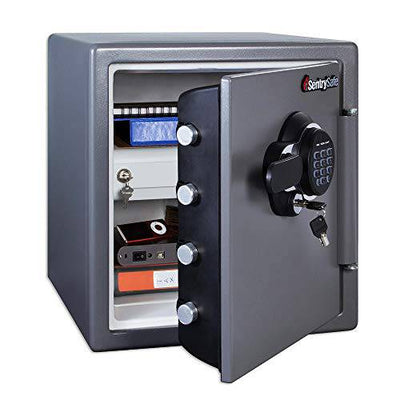 SentrySafe SFW123GDC Fireproof Safe and Waterproof Safe with Digital Keypad 1.23 Cubic Feet, Gun Metal Grey SentrySafe   - USASafeAndVault