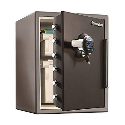 SentrySafe SFW205GQC Fireproof Safe and Waterproof Safe with Dial Combination 2.05 Cubic Feet Gray/Black SentrySafe   - USASafeAndVault