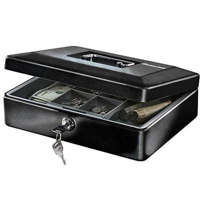 SentrySafe CB-12 Cash Box with Money Tray and Key Lock 0.21 cu Feet, Black SentrySafe   - USASafeAndVault