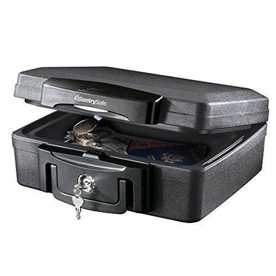 SentrySafe H0100 Fireproof Waterproof Box with Key Lock, 0.17 Cubic Feet, Black SentrySafe   - USASafeAndVault