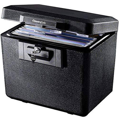 SentrySafe 1170 Fireproof Box with Key Lock 0.61 Cubic Feet, Black SentrySafe   - USASafeAndVault