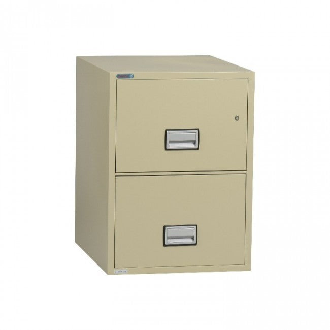 Phoenix Vertical 25-Inch 2-Drawer Letter Fireproof File Cabinet LTR2W25P Phoenix Safe   - USASafeAndVault