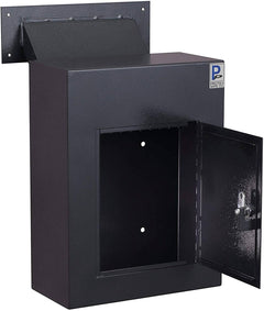 Protex Safe WDC-160E II Protex Wall Drop Box with Adjustable Chute with Electronic Keypad in BLACK Protex Safe   - USASafeAndVault