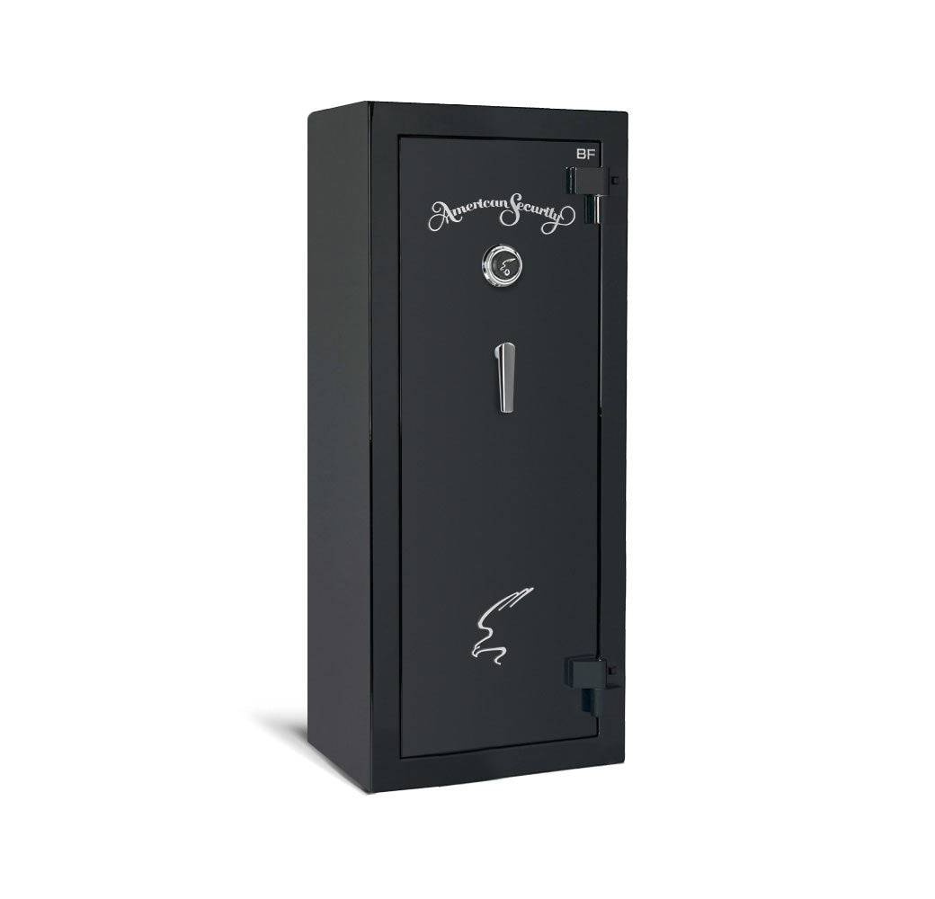AMSEC BFX6024 AMSEC Mechanical Lock with Key-Locking Spy-Proof Dial Chrome L- Handle - USASafeAndVault