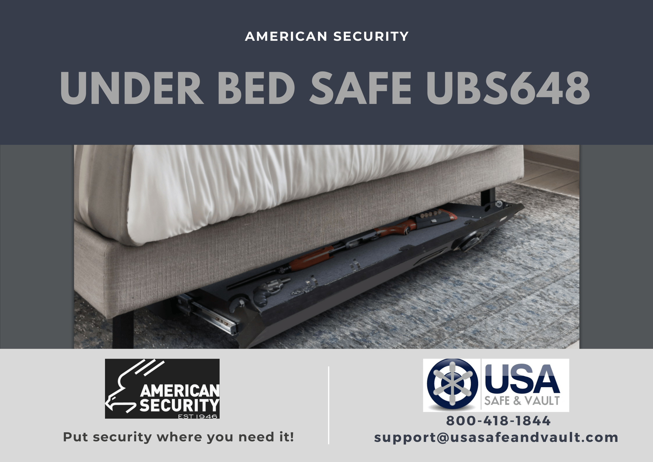 AMSEC Under Bed Safe UBS648 AMSEC   - USASafeAndVault