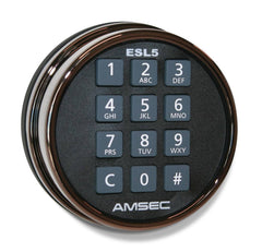 AMSEC BFX6030 AMSEC ESL5 Black Nickel 5-Spoke Handle - USASafeAndVault