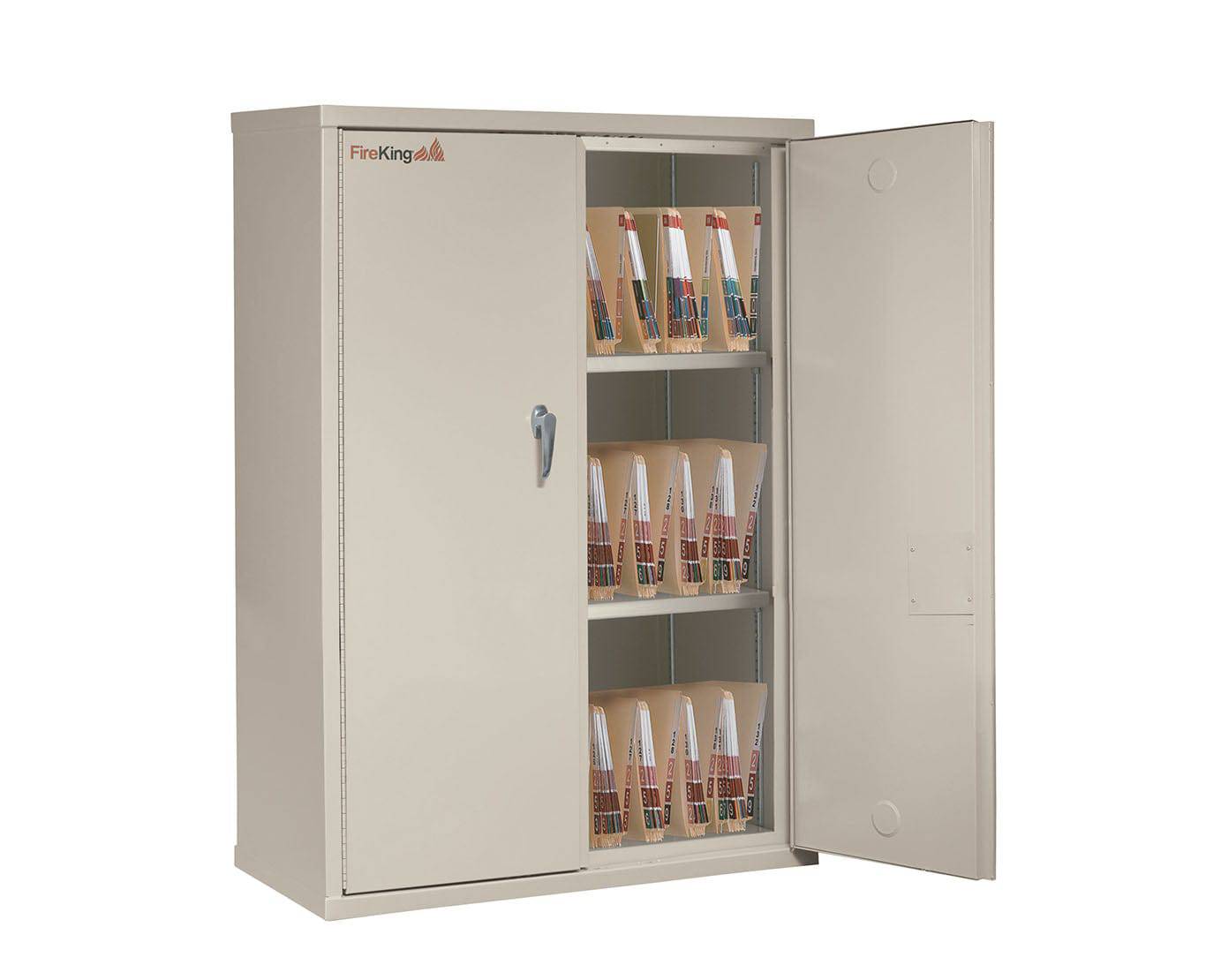 FireKing Secure Storage Cabinet with End Tab Filing CF4436-MD FireKing Letter Size with End Tab Filing CF4436 - 44" Height -MDPA  - USASafeAndVault