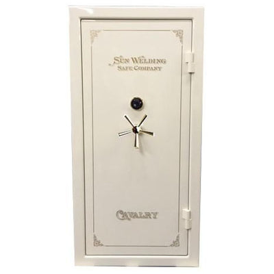 Sun Welding Cavalry Series 90 Minutes Fire Safe C-36 Sun Welding Gloss Ivory S&G Mechanical Dial 6741 Chrome Ring - USASafeAndVault