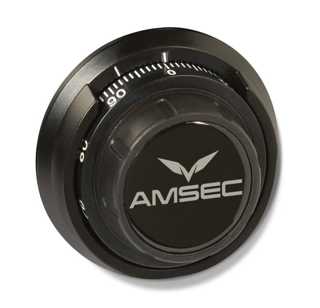 AMSEC BFX7240 AMSEC Mechanical Lock with Spy-Proof Dial Black Nickel 5-Spoke Handle - USASafeAndVault