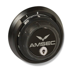 AMSEC BFX6636 AMSEC Mechanical Lock with Key-Locking Spy-Proof Dial Brass 5-Spoke Handle - USASafeAndVault