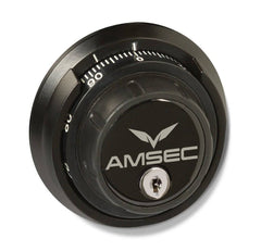 AMSEC BFX7240 AMSEC Mechanical Lock with Key-Locking Spy-Proof Dial Brass 5-Spoke Handle - USASafeAndVault