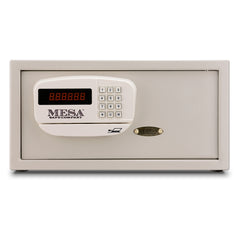 Mesa Safe MHRC916E Hotel Safe with Card Swipe Mesa Safe Cream White Keyed Different - USASafeAndVault