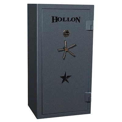 Hollon Republic Two Hour Fireproof Gun Safe RG-22 Hollon Black Trim S&G Spyproof Dial Lock - USASafeAndVault
