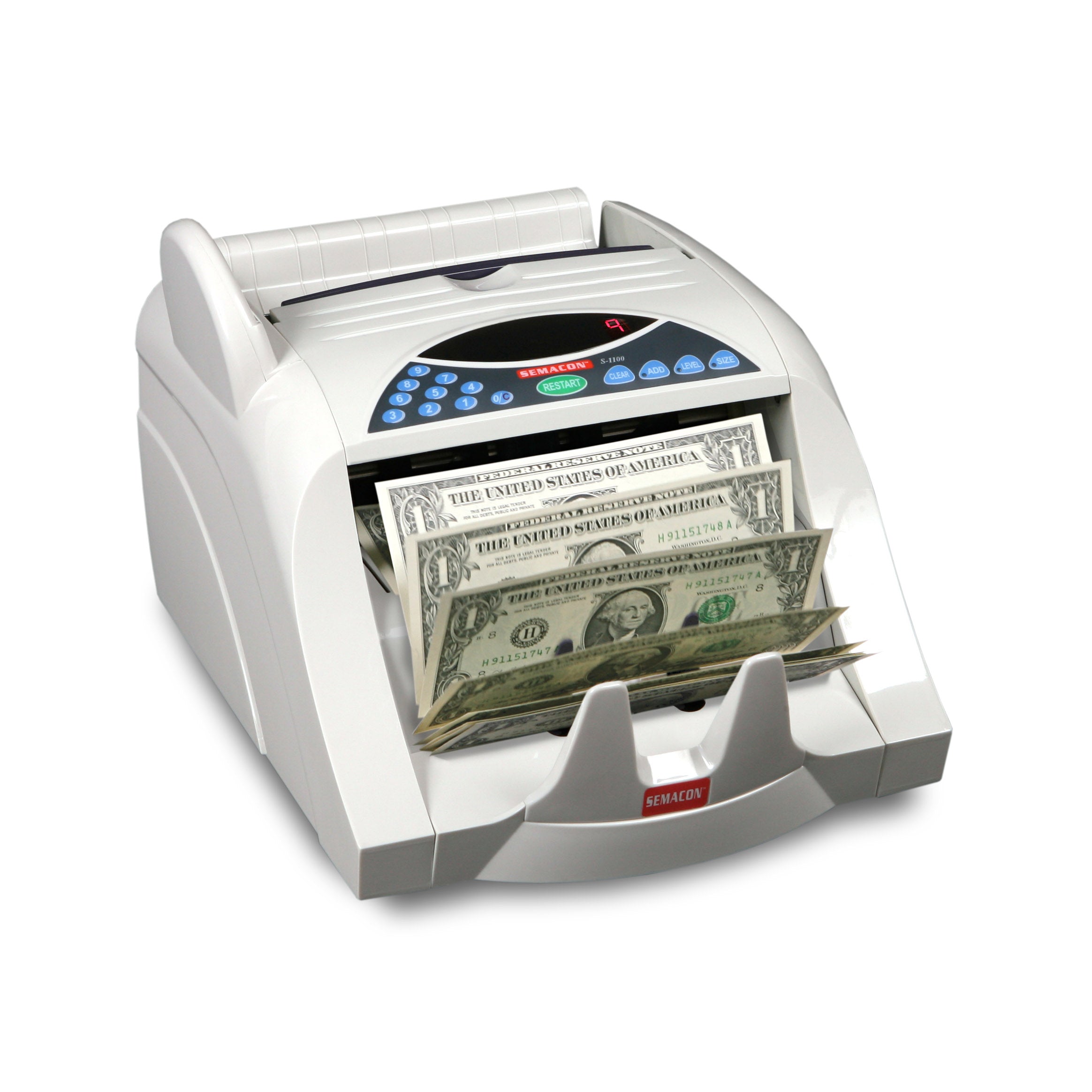Semacon Heavy Duty Currency Counter S-1000 Series Semacon S-1100  - USASafeAndVault