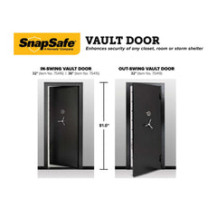 SnapSafe 75415 Vault Room Door 36" - Inswing Snap Safe   - USASafeAndVault
