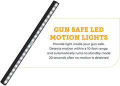 20 LED White Light Strip Snap Safe   - USASafeAndVault