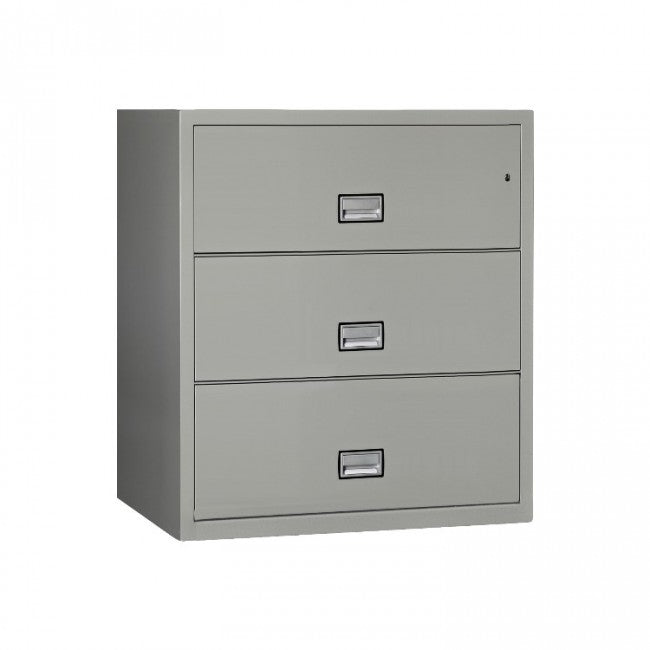 Phoenix Lateral 38 Inch 3-Drawer Fireproof File Cabinet LAT3W38LG Phoenix Safe   - USASafeAndVault